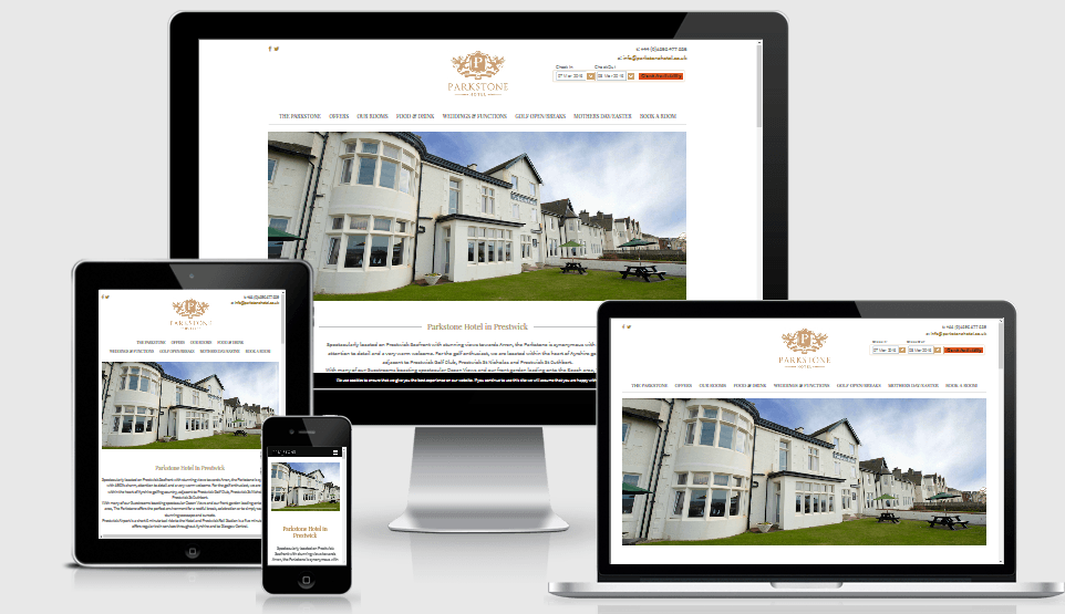 Parkstone Hotel - New Website by Active Office Digital